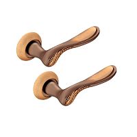 Ручки на розеті MVM/Linde A-2011 (T3-E9) MACC матова бронза